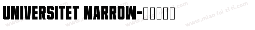 Universitet Narrow字体转换